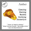 Amber Tumbled Stones for Clearing and Protection - Zinzeudo Infinite Wellness