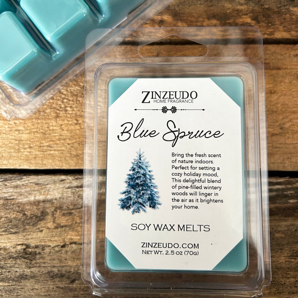 Blue Spruce Soy Wax Melts - Zinzeudo Infinite Wellness