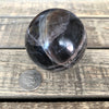Black Moonstone Sphere for Goddess Energy & Intuition 55mm - Zinzeudo Infinite Wellness