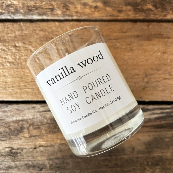 Vanilla Wood Soy Votive Candle