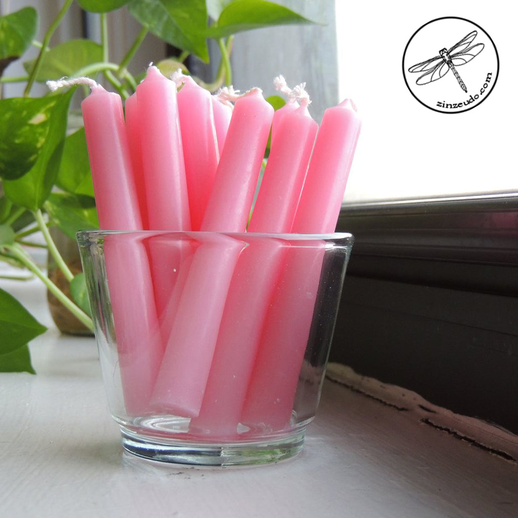 Pink Chime Candles - Zinzeudo Infinite Wellness