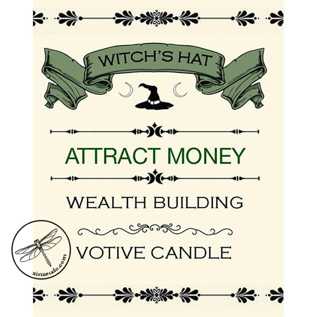 Attract Money Votive Candle for Wealth Building - Zinzeudo Infinite Wellness
