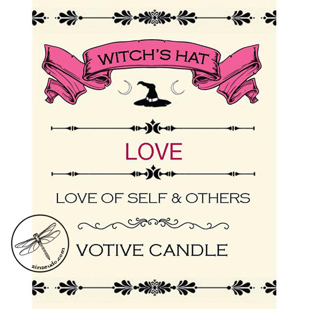 Love Votive Candle for Love of Self & Others - Zinzeudo Infinite Wellness