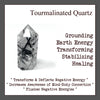 Tourmalinated Quartz Sphere for Grounding in Earth Energy - Zinzeudo Infinite Wellness