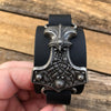 Thor's Hammer Leather Bracelet - Zinzeudo Infinite Wellness
