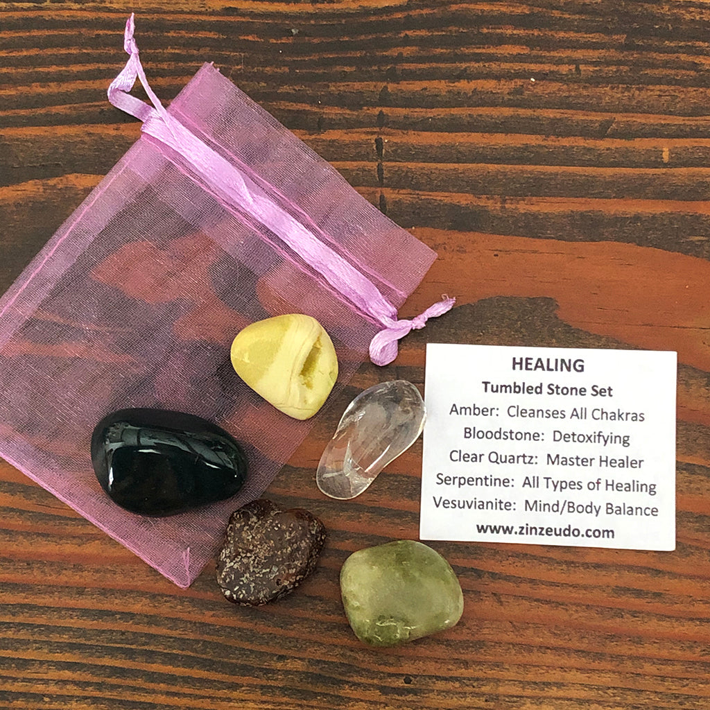 Healing Tumbled Stone Kit - Zinzeudo Infinite Wellness