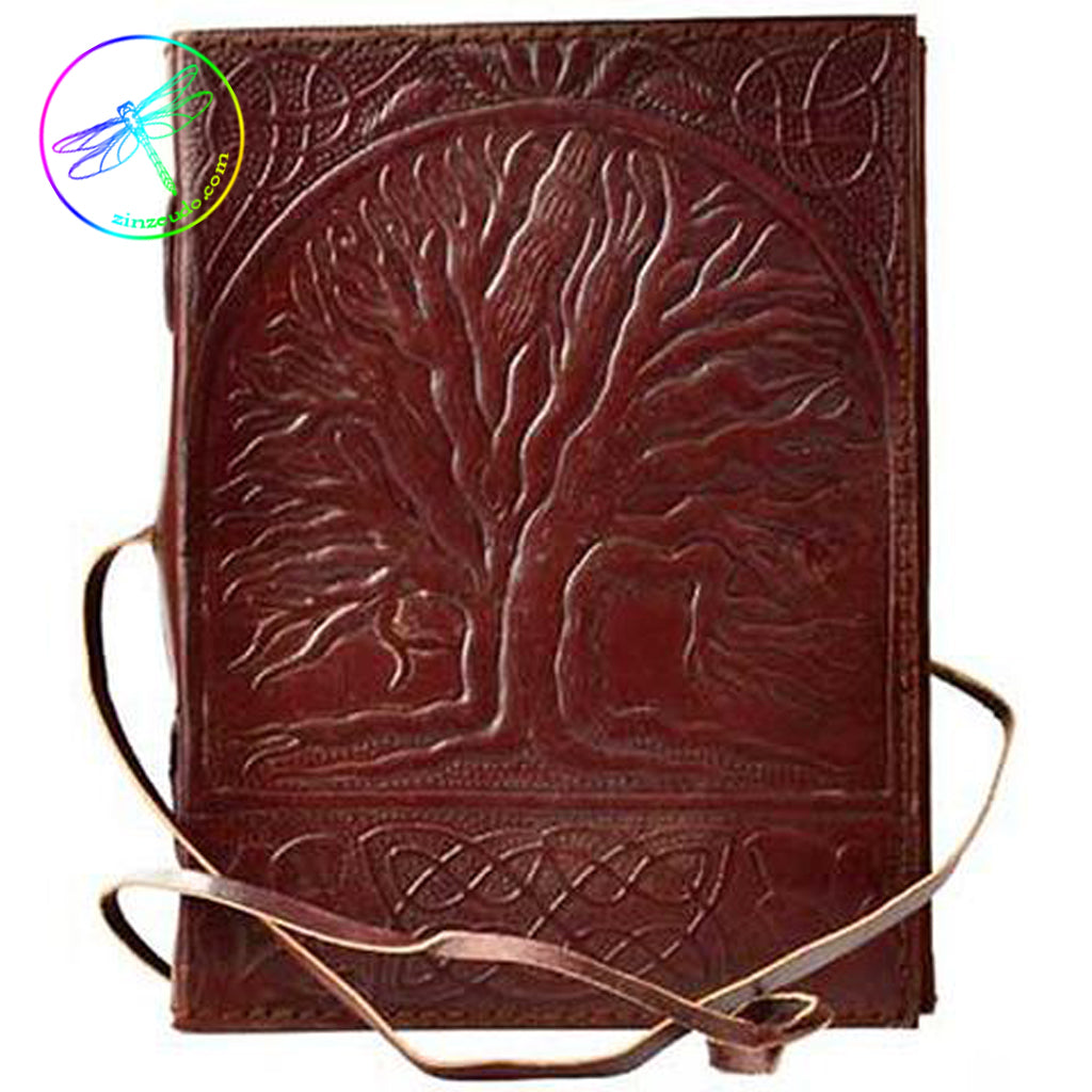 Sacred Oak Leather Journal - Zinzeudo Infinite Wellness