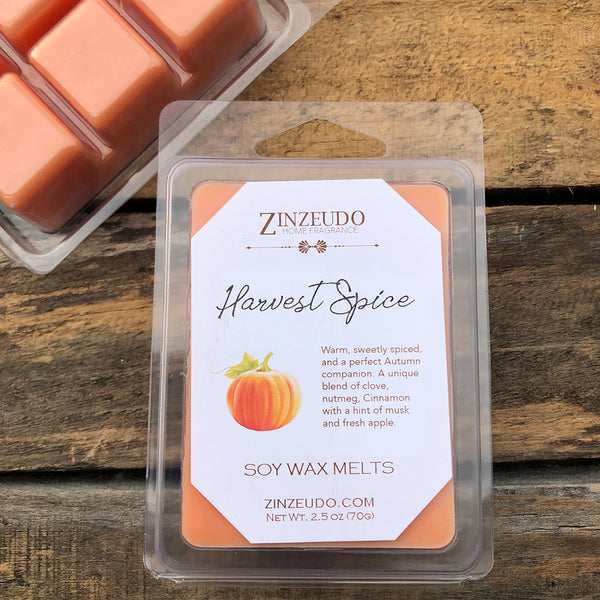 Fall “A Thankful Harvest” Scent 12 WAX Melt CUBES (5 oz package