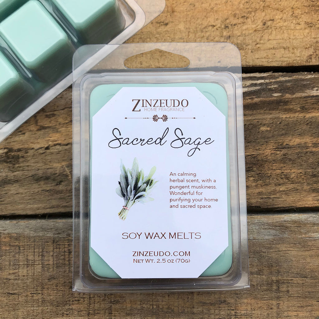 Sacred Sage Soy Wax Melts - Zinzeudo Infinite Wellness