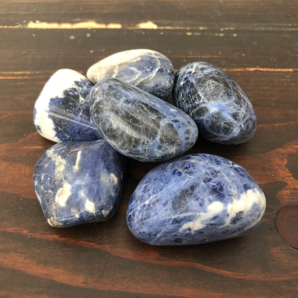 Sodalite Jumbo Tumbles for Intuition and Communication - Zinzeudo Infinite Wellness