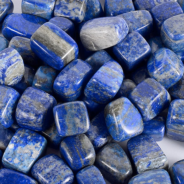 Lapis Lazuli Tumbled Stones for Communication & Intuition - Zinzeudo Infinite Wellness