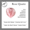 Rose Quartz Palm Stones for Love and Compassion - Zinzeudo Infinite Wellness