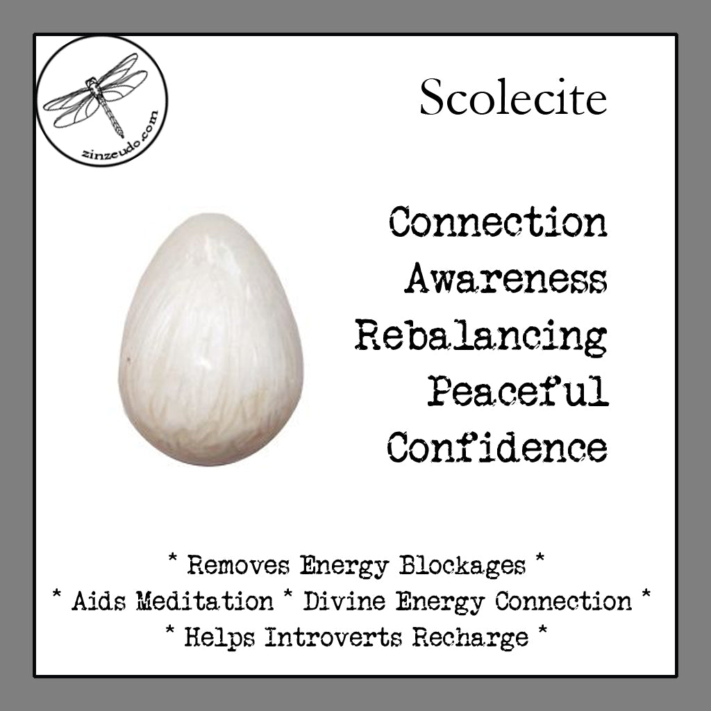 Scolecite Sphere for Connection & Awareness - Zinzeudo Infinite Wellness