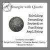 Shungite with Quartz Sphere for Shielding & Grounding - Zinzeudo Infinite Wellness