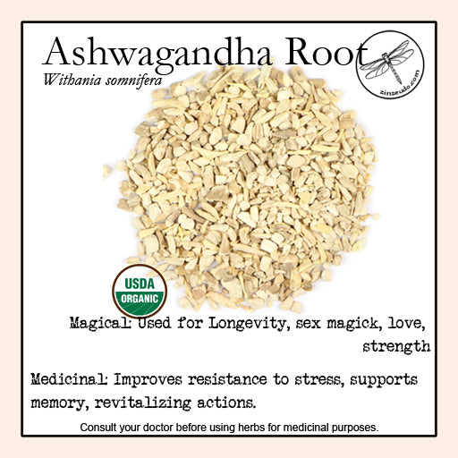 Ashwagandha Root Powder 1 oz. (organic) - Zinzeudo Infinite Wellness