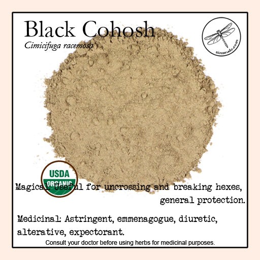 Black Cohosh Root powder 1 oz. (organic) - Zinzeudo Infinite Wellness