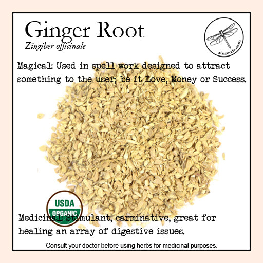 Ginger Root cut 1 oz. (organic) - Zinzeudo Infinite Wellness