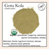 Gotu Kola Powder 1 oz. (organic) - Zinzeudo Infinite Wellness