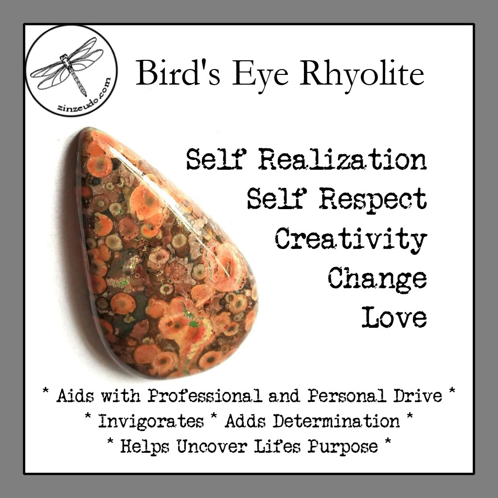 Bird's Eye Rhyolite Tumbled Stones for Self Realization - Zinzeudo Infinite Wellness