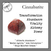 Cinnabarite Tumbled Stones for Vitality, Strength & Protection - Zinzeudo Infinite Wellness