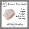 Fantasy Rose Quartz Tumbled Stones for Healing Through Love - Zinzeudo Infinite Wellness