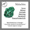 Malachite Tumbled Stones for Abundance, Protection, Transition - Zinzeudo Infinite Wellness