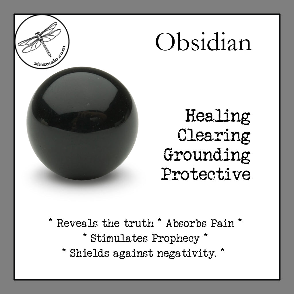 Black Obsidian Bracelet (8mm) - Zinzeudo Infinite Wellness