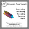 Titanium Aura Quartz Tumbled Stones for Grounding & Centering - Zinzeudo Infinite Wellness