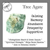 Agate, Tree Tumbled Stones for Abundance & Removing Blockages - Zinzeudo Infinite Wellness