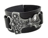 Thor's Hammer Leather Bracelet - Zinzeudo Infinite Wellness